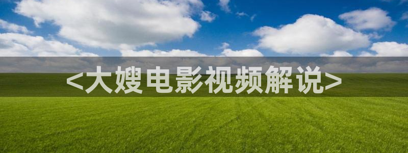 4680新视觉影院：<大嫂电影视频解说>